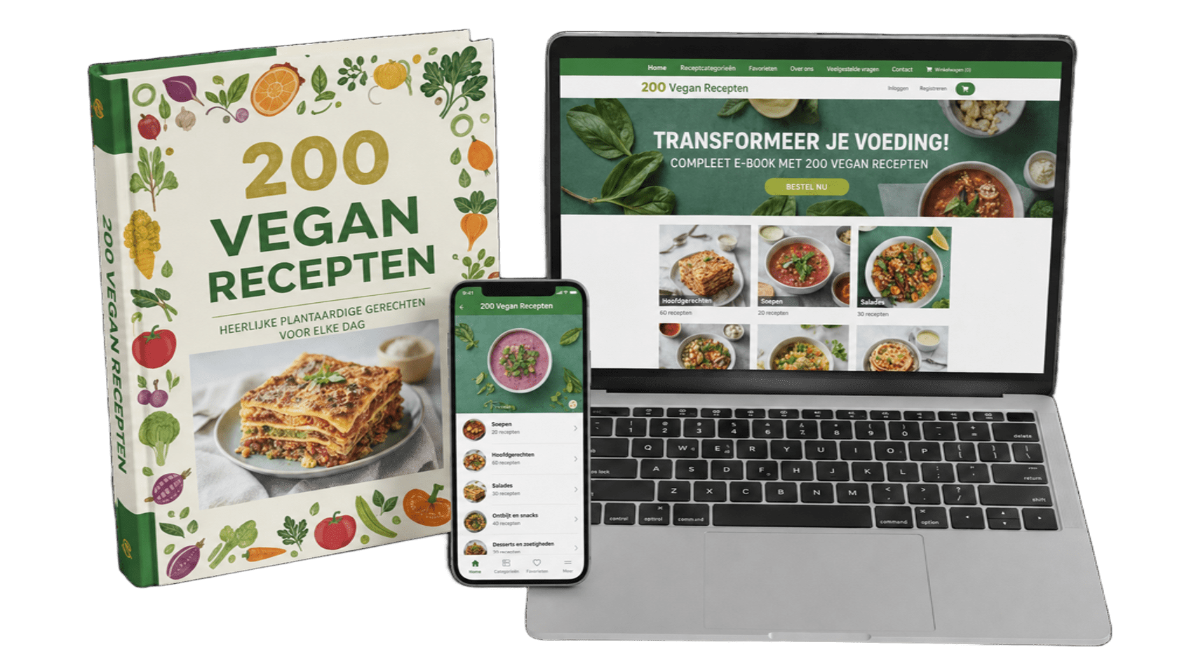 Veganistisch met Smaak - productmockup